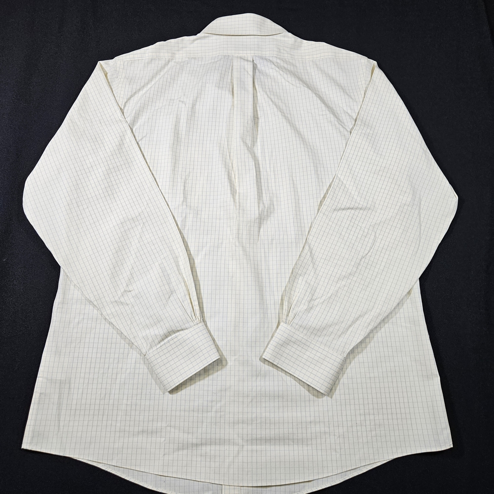 Brooks Brothers Regent Fit Men's LS Button-up Shirt Yellow Check Size 16.5 - Picture 7 of 7